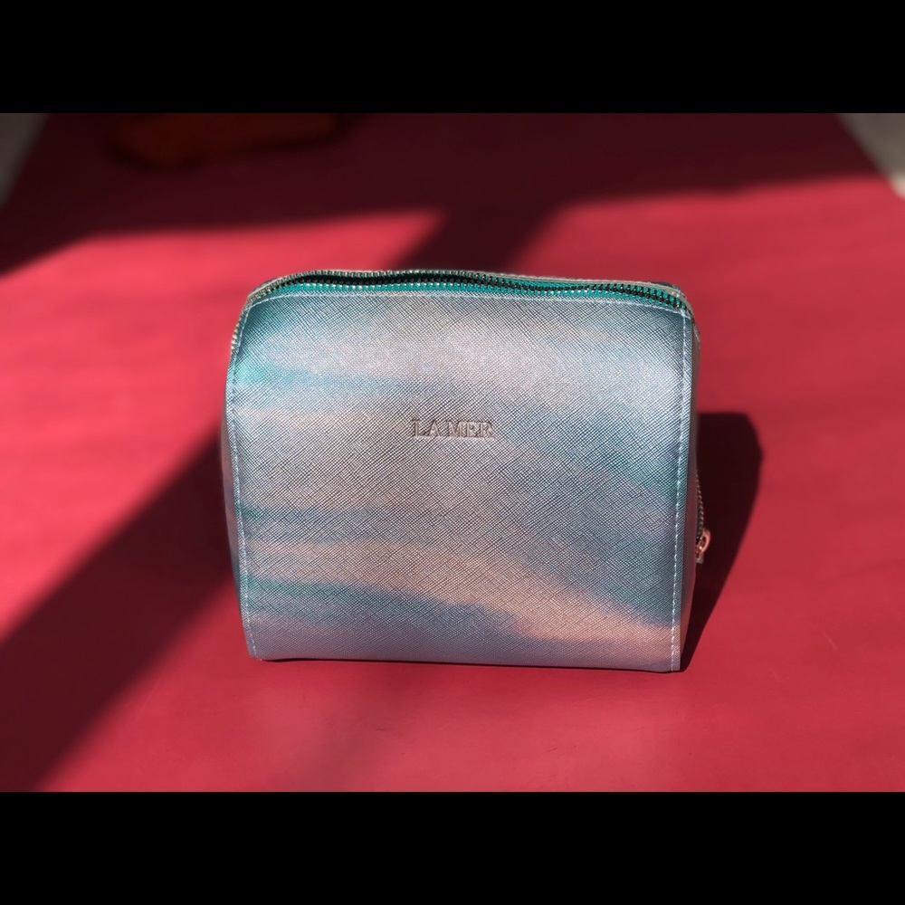 La Mer cosmetic travel makeup bag pouch